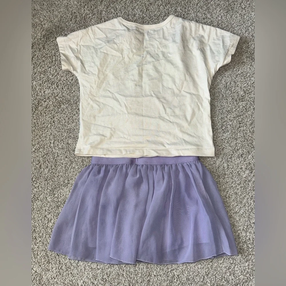 Carter’s Positive Vibes T-Shirt and Purple Skirt Set